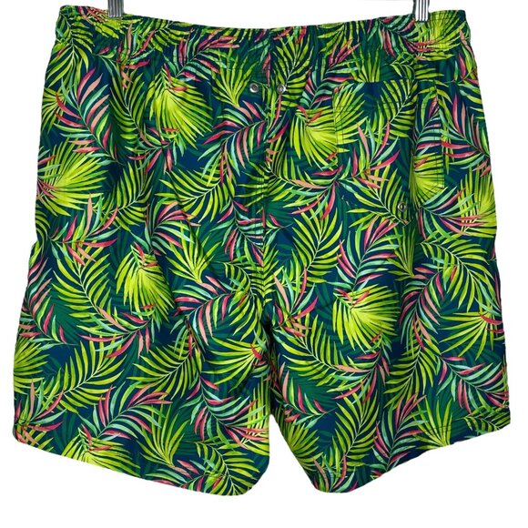 Lands End 8" Swim Trunks Size XL 40-42 Elastic Waist Pockets Mesh Liner UPF 50 - Picture 3 of 8